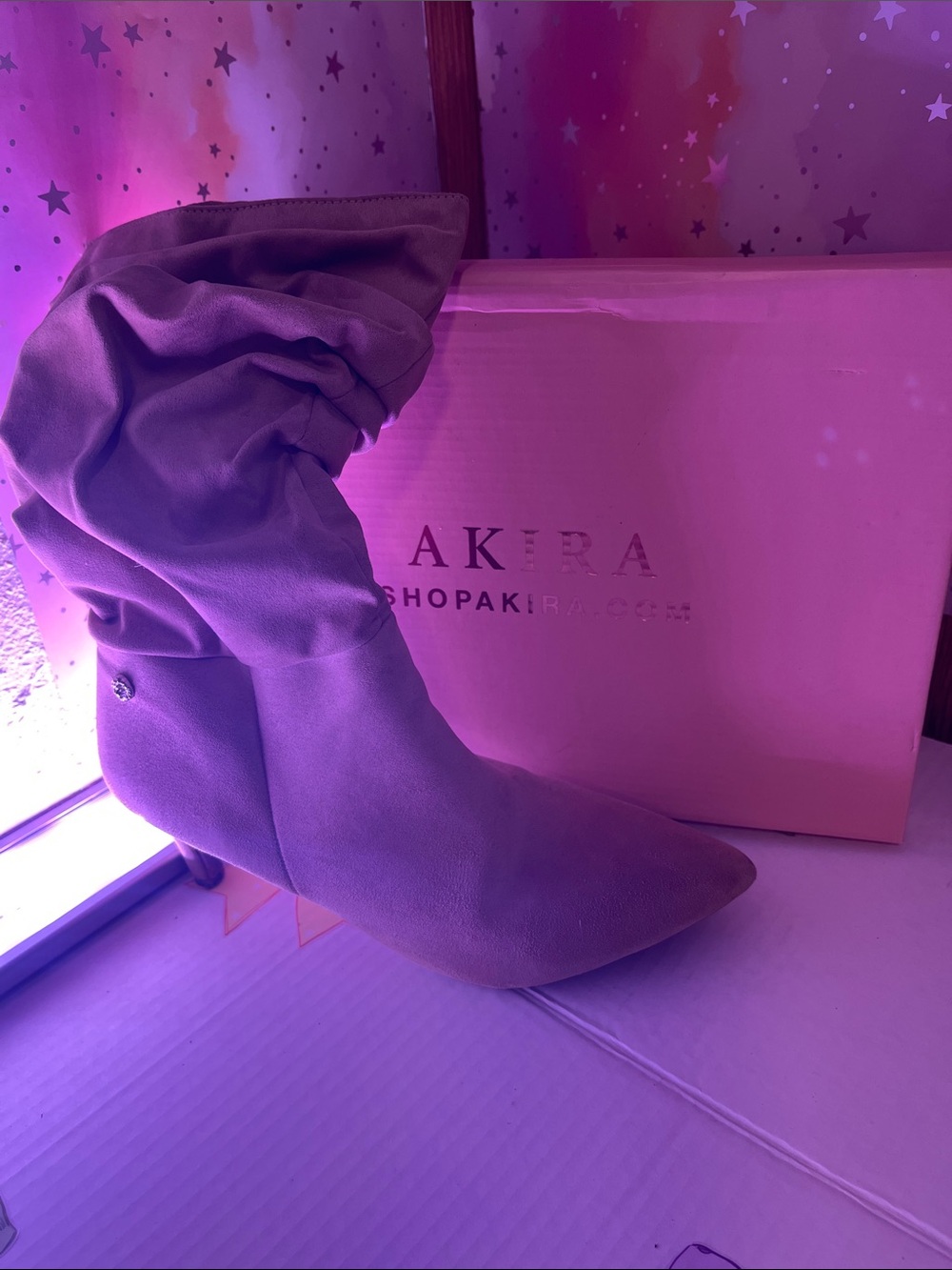 AKIRA Mushroom Slouchy Pointed-Toe Ankle Boots